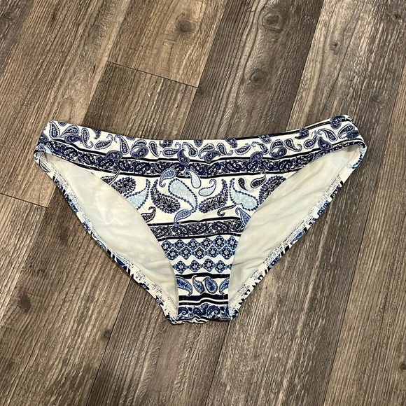 Tommy Bahama Blue Printed Bikini Bottoms - Picture 1 of 5
